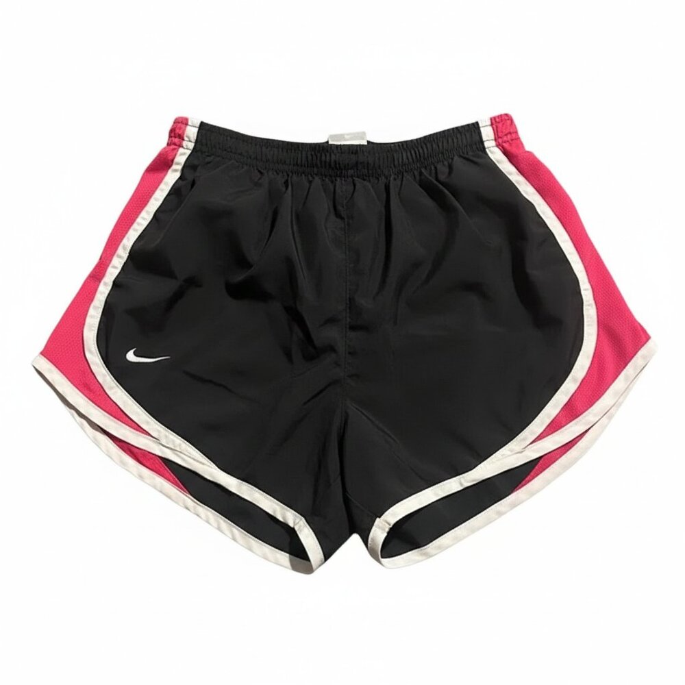 Nike Women's Black and Pink Athletic Shorts - size small